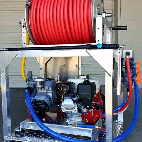 Mini Tsunami Soft Wash Skid Gas Powered Comet P40 Or AR45 Blue Tongue Industries